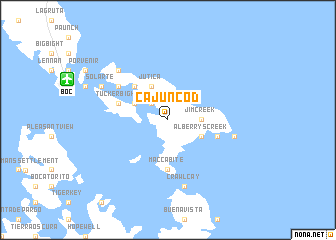map of Cajun Cod