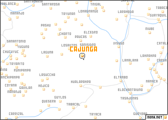 map of Cajunga