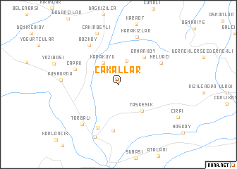 map of Çakallar