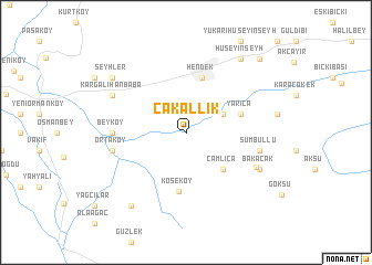 map of Çakallık