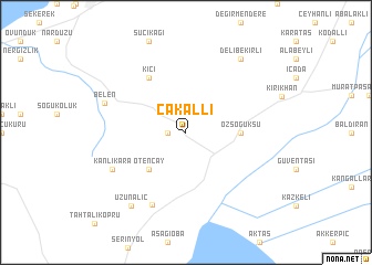 map of Çakallı