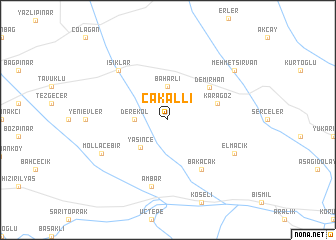 map of Çakallı