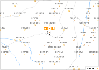 map of Çakılı