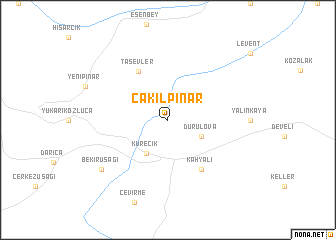 map of Çakılpınar