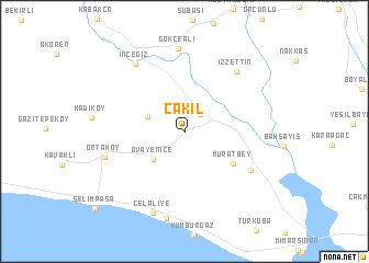 map of Çakıl