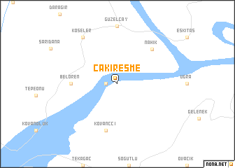 map of Çakıreşme