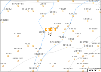 map of Çakır