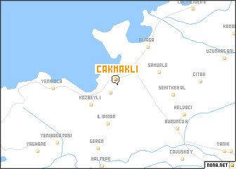 map of Çakmaklı