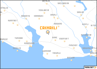 map of Çakmaklı