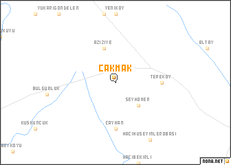 map of Çakmak