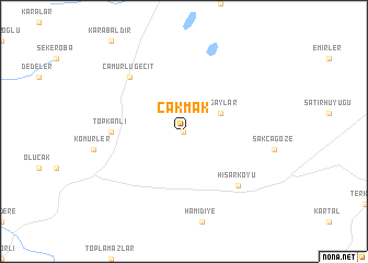 map of Çakmak