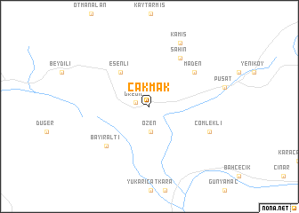 map of Çakmak