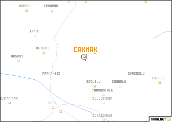 map of Çakmak