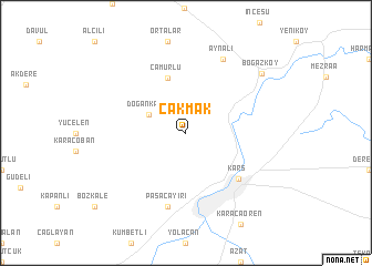 map of Çakmak