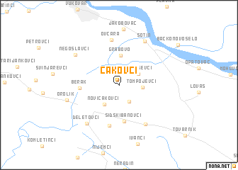 map of Čakovci