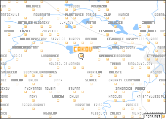 map of Čakov