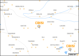 map of Čakši