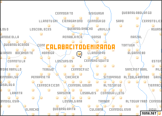 map of Calabacito de Miranda