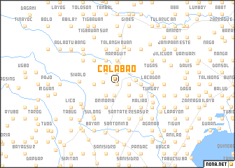 map of Calabao