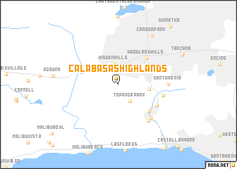 map of Calabasas Highlands