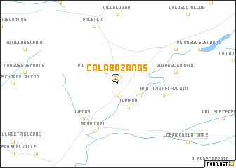 map of Calabazanos