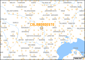 map of Calaboa Oeste