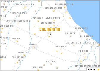 map of Calabrina