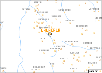 map of Cala Cala