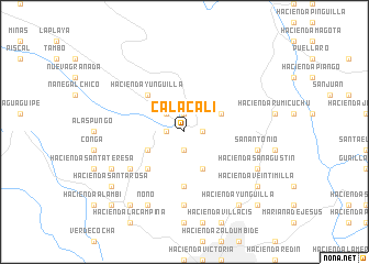 map of Calacalí