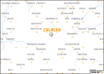 map of Călacea