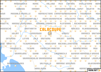 map of Ca Lacoupe