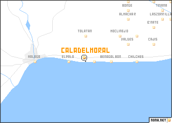 map of Cala del Moral