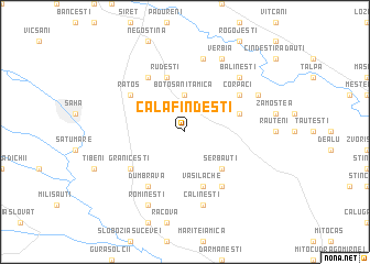 map of Calafindeşti