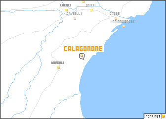 map of Cala Gonone