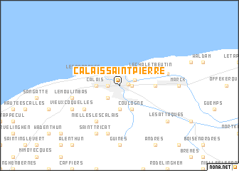 map of Calais Saint-Pierre