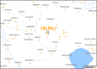 map of Čalakli