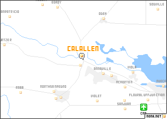 map of Calallen