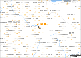 map of Calalo