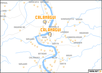 map of Calamagui