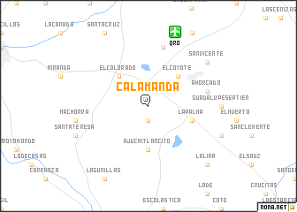 map of Calamanda