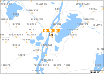 map of Calamar