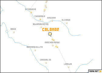 map of Calamar