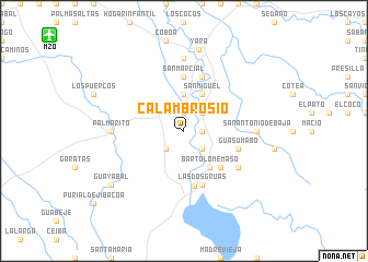 map of Calambrosio