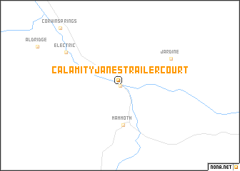 map of Calamity Janes Trailer Court