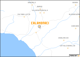 map of Calamonaci