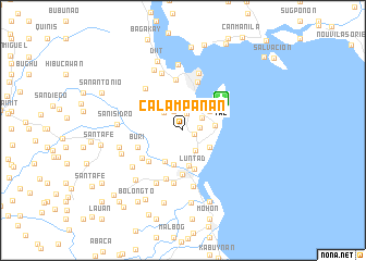 map of Calampanan