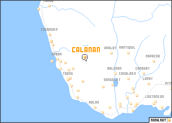 map of Calañan