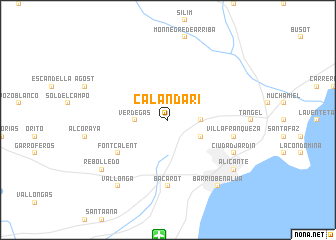 map of Calandari