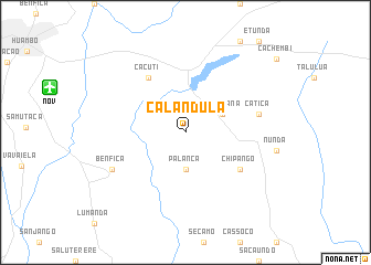 map of Calandula