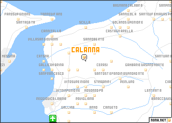 map of Calanna